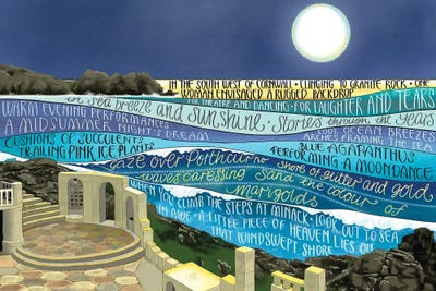 Minack Language by Vicki Hunt art print
