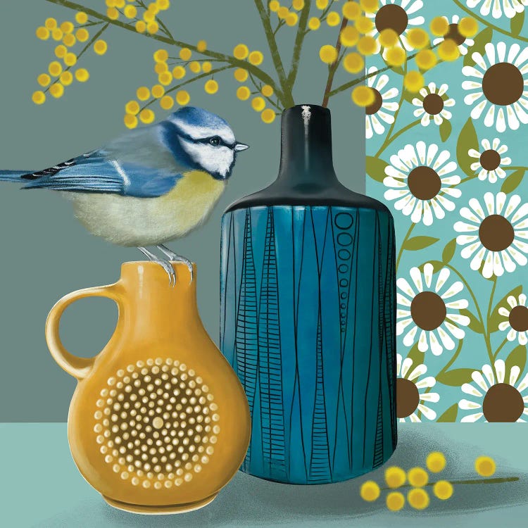 Still Life Blue Tit by Vicki Hunt wall art