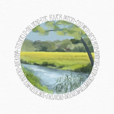 Villages Of The Meon Valley In Colour by Vicki Hunt framed canvas print