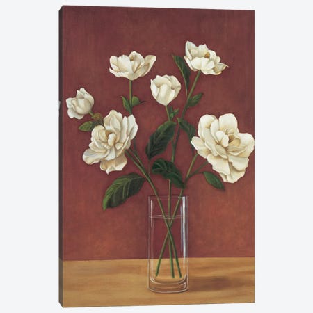 Fleurs de Magnolia Canvas Print #VHU5} by Virginia Huntington Art Print