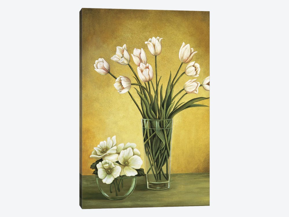 Tulipes blanches by Virginia Huntington 1-piece Art Print