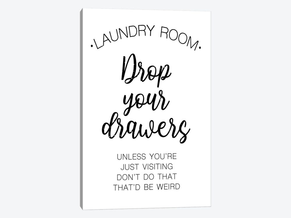 Laundry Words IV by Victoria Brown 1-piece Canvas Art Print