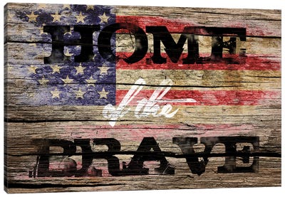 Home Of The Brave Canvas Art Print