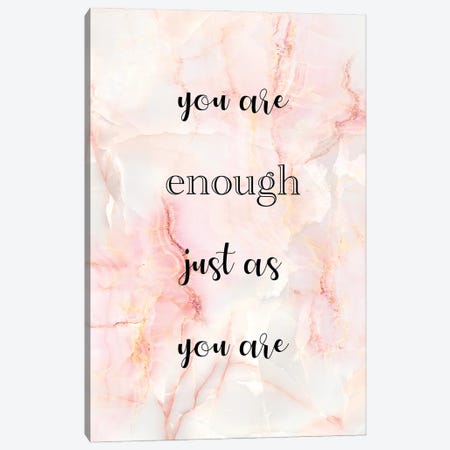 You Are Enough Canvas Print #VIB33} by Victoria Brown Canvas Artwork