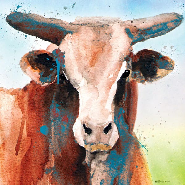 Bulls: Bull Blue by Victoria Brown