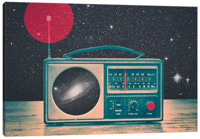 Space Radio Canvas Art Print - Star Art