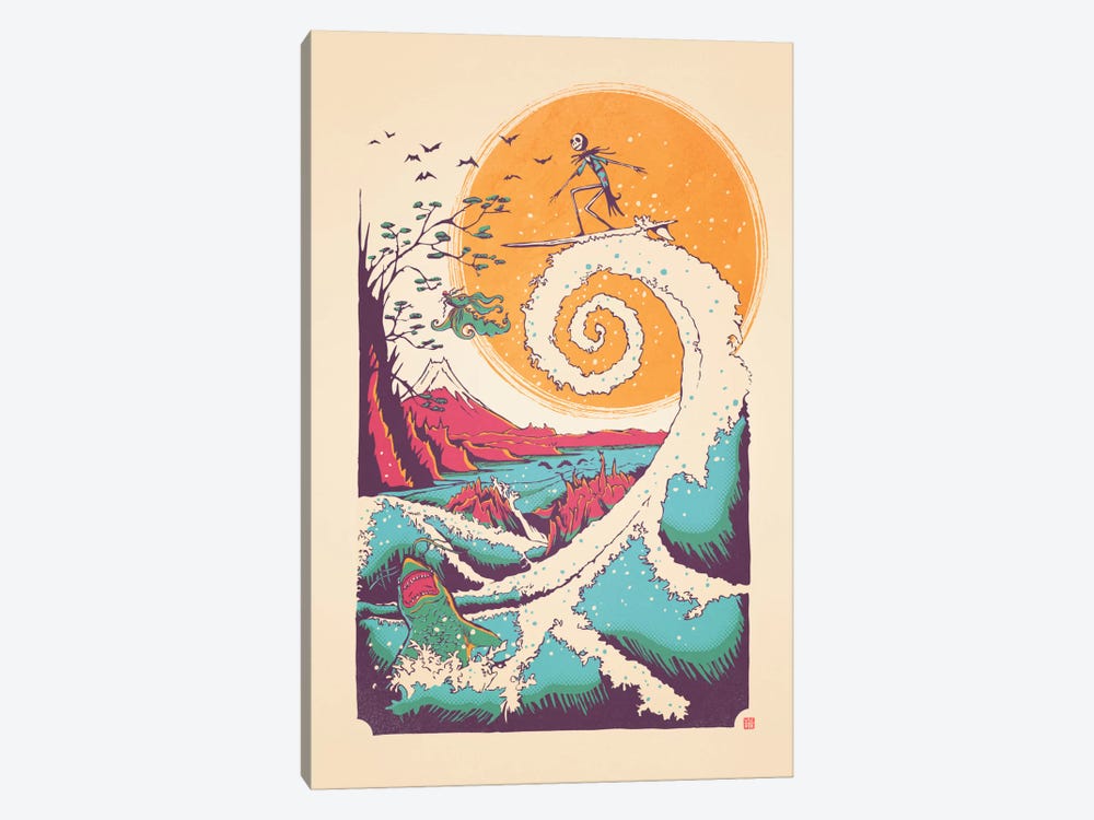 Surf Before Christmas 1-piece Canvas Art Print