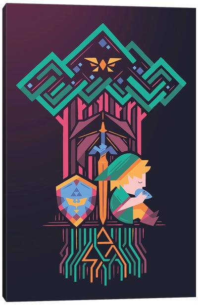Guardians Link Canvas Art Print - The Legend Of Zelda