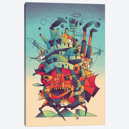 Moving Castle Canvas Print #VIC29} by Victor Vercesi Canvas Wall Art