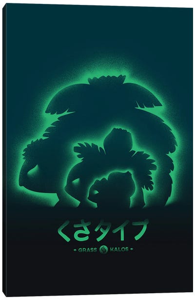 Mega Grass Canvas Art Print - Pokémon