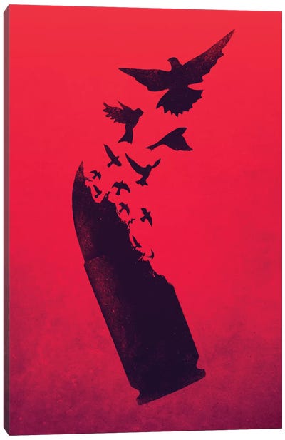 Bullet Birds Canvas Art Print - Victor Vercesi