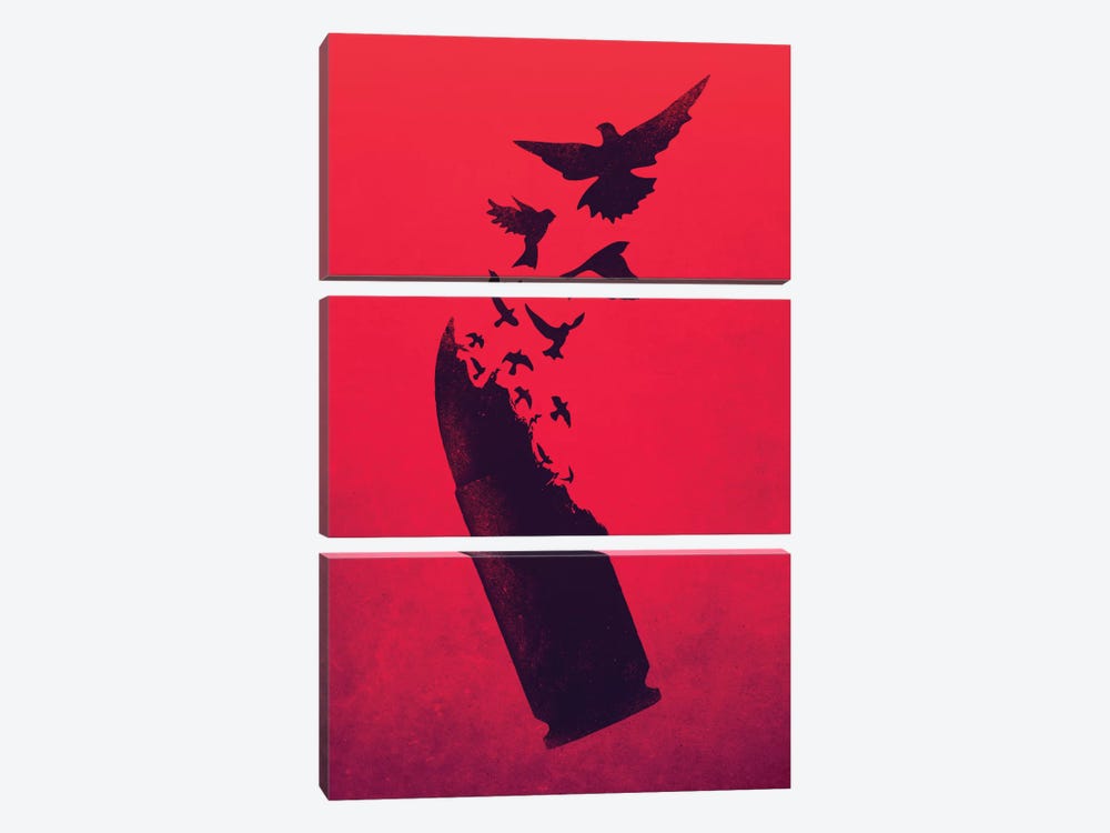 Bullet Birds by Victor Vercesi 3-piece Art Print