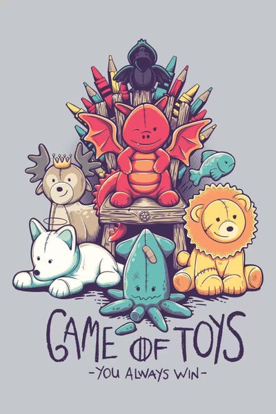 Kids TV & Movies Art: Game Of Toys by Victor Vercesi