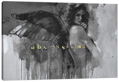 Obsession! Canvas Art Print - Wings Art