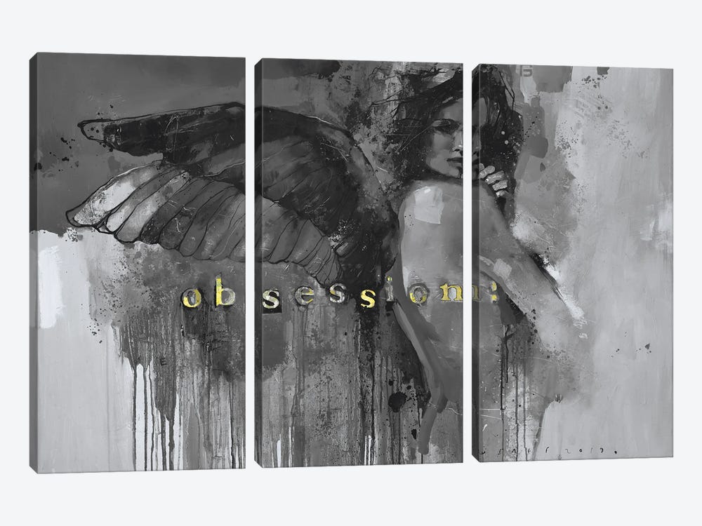 Obsession! by Viktor Sheleg 3-piece Canvas Print