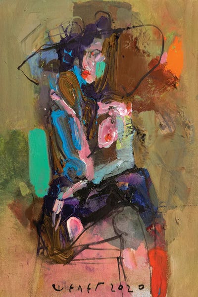 Lady Topless by Viktor Sheleg canvas print