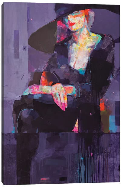 Mirage Purple Canvas Art Print - Viktor Sheleg