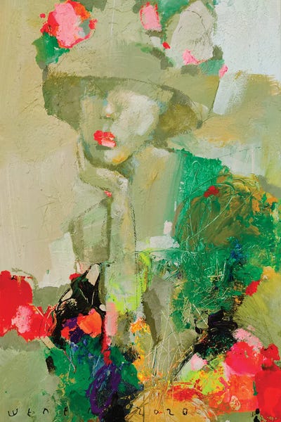 Flower Girl by Viktor Sheleg framed canvas print