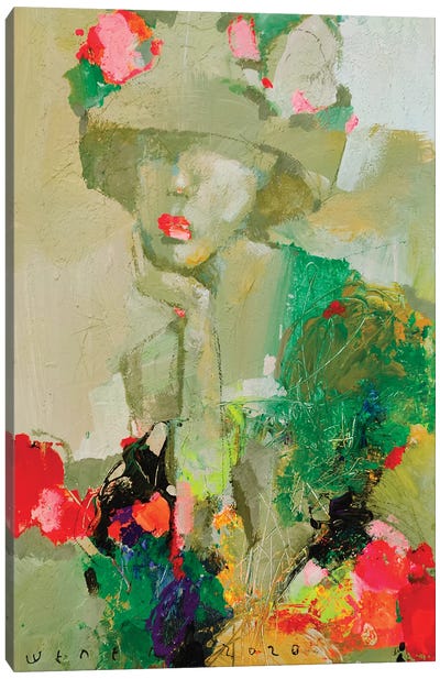 Flower Girl Canvas Art Print - Viktor Sheleg