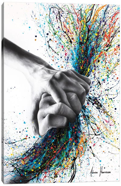 To Never Let Go Canvas Art Print - Hyper-Realistic & Detailed Drawings