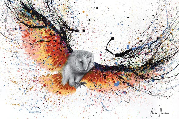 Hyper-Realistic & Detailed Drawings: Rising Hour Owl by Ashvin Harrison