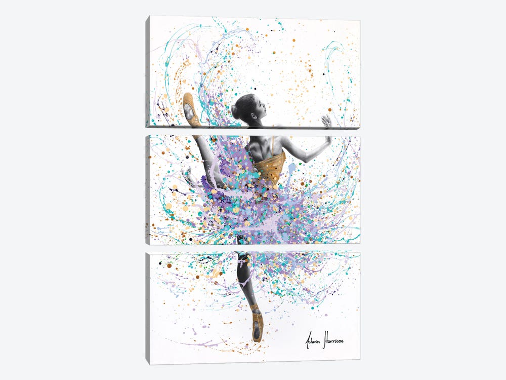 Floret Ballet by Ashvin Harrison 3-piece Canvas Wall Art