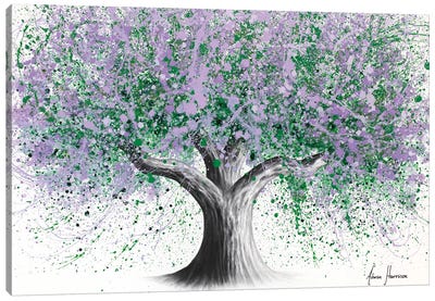Country Lavender Tree Canvas Art Print