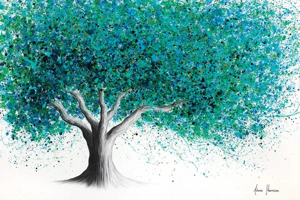 Hyper-Realistic & Detailed Drawings: Turquoise Summer Tree by Ashvin Harrison
