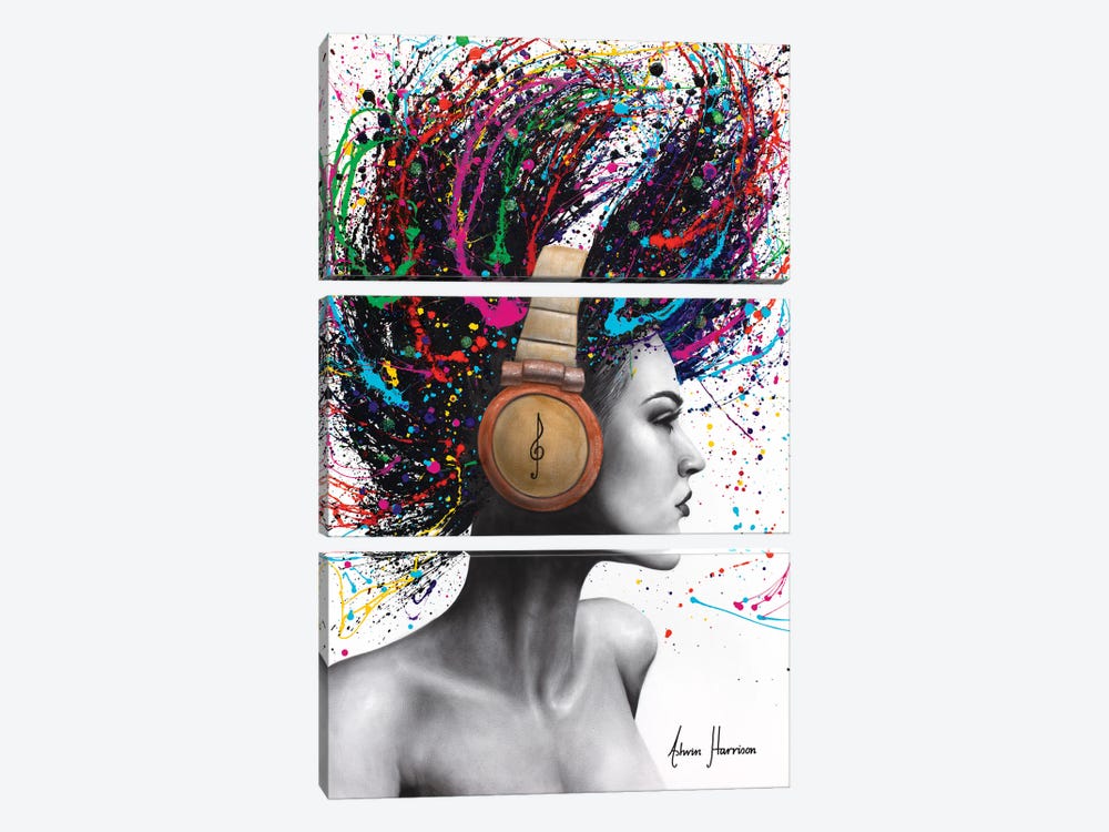 Listen Loud by Ashvin Harrison 3-piece Canvas Wall Art