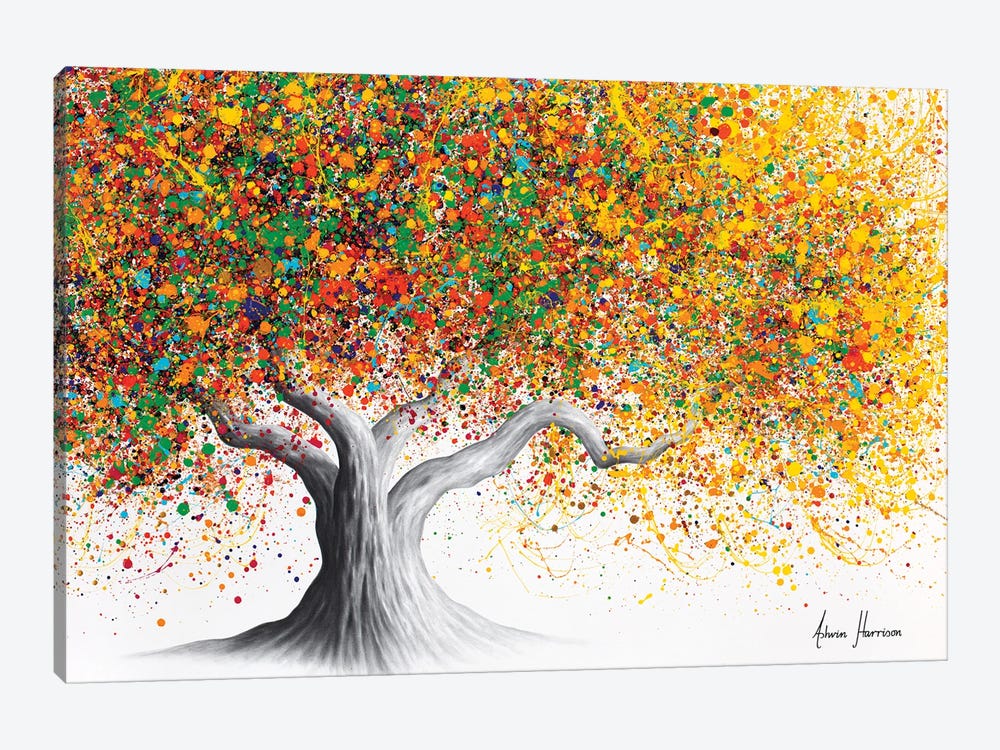 Vivid Energy Tree by Ashvin Harrison 1-piece Art Print