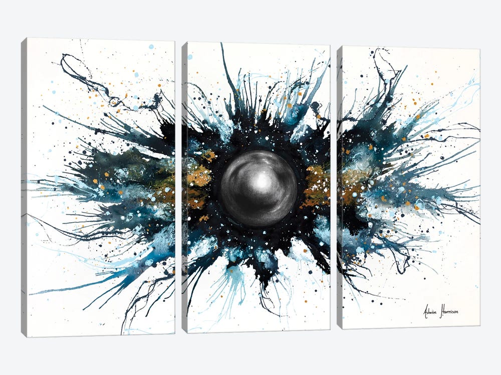Abstract Universe - Exploration One by Ashvin Harrison 3-piece Art Print