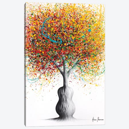 Rainbow Guitar Tree Canvas Print #VIN1046} by Ashvin Harrison Canvas Art