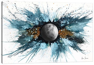Abstract Universe - Silent Moon Canvas Art Print - Ashvin Harrison