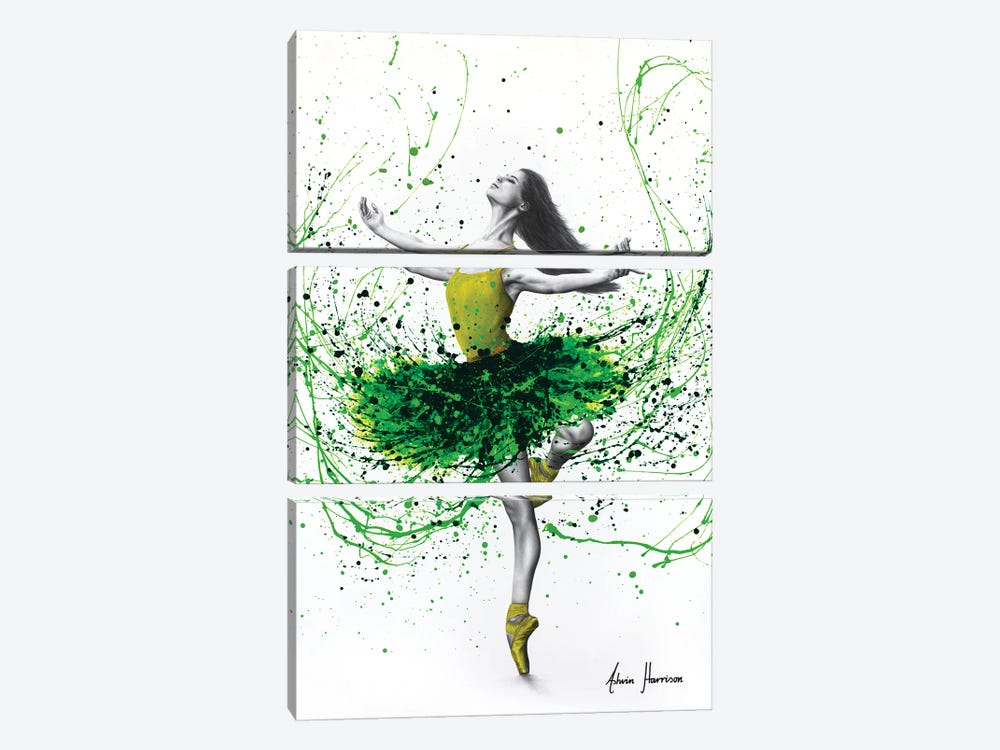 Benevolent Ballerina by Ashvin Harrison 3-piece Canvas Print