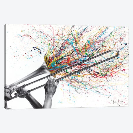 Trombone Solo Canvas Print #VIN1055} by Ashvin Harrison Canvas Art Print