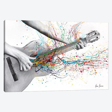 Acoustic Guitar Solo Canvas Print #VIN1057} by Ashvin Harrison Art Print
