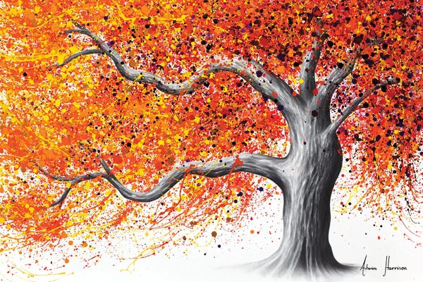 Hyper-Realistic & Detailed Drawings: Right Summer Park Tree by Ashvin Harrison