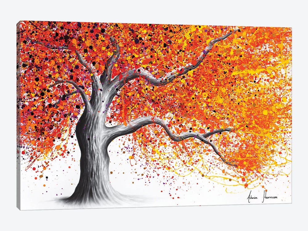 Left Summer Park Tree by Ashvin Harrison 1-piece Canvas Print