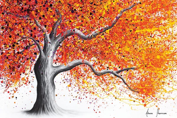 Hyper-Realistic & Detailed Drawings: Left Summer Park Tree by Ashvin Harrison