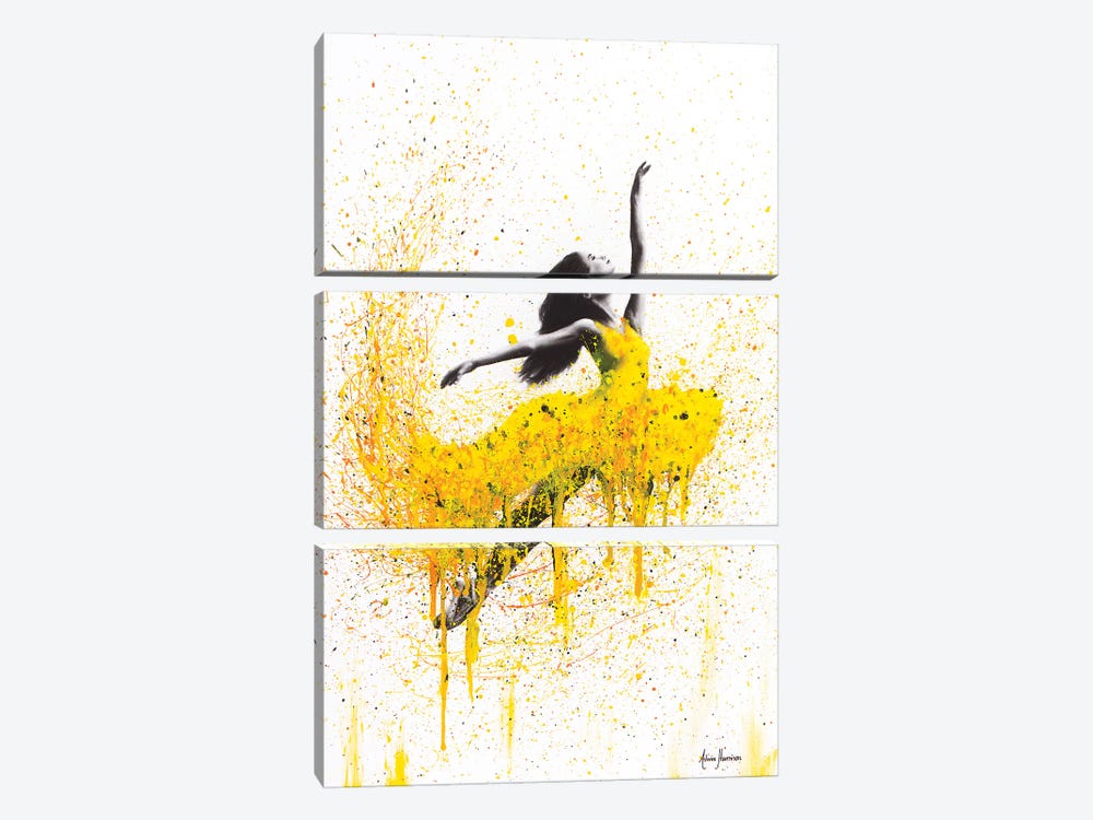 Sunflower Dancer by Ashvin Harrison 3-piece Canvas Artwork