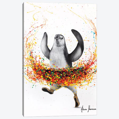 Penguin Ballet Canvas Print #VIN1061} by Ashvin Harrison Canvas Print