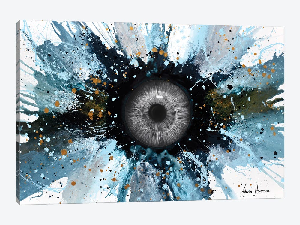 Abstract Universe - Moon In The Eye by Ashvin Harrison 1-piece Canvas Wall Art
