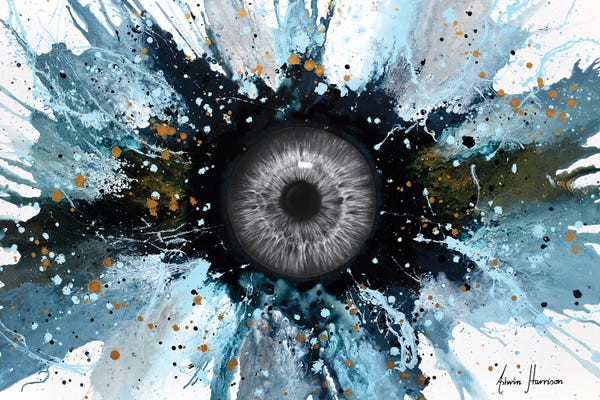 Space Fiction: Abstract Universe - Moon In The Eye by Ashvin Harrison