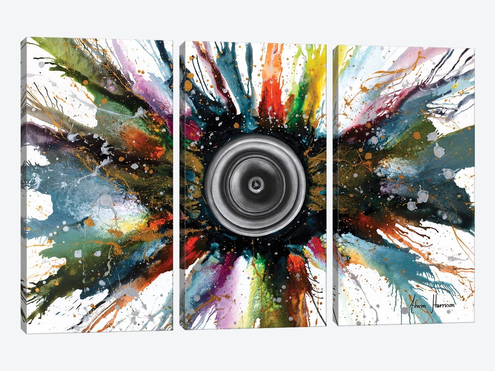 Sound Explosion by Ashvin Harrison 3-piece Canvas Wall Art