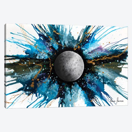 Abstract Universe - A Distant Moon Canvas Print #VIN1068} by Ashvin Harrison Canvas Art Print
