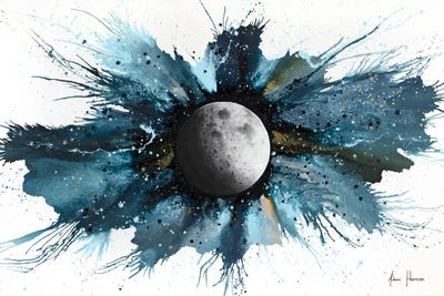 Abstract Universe - Moon Illusion by Ashvin Harrison canvas print
