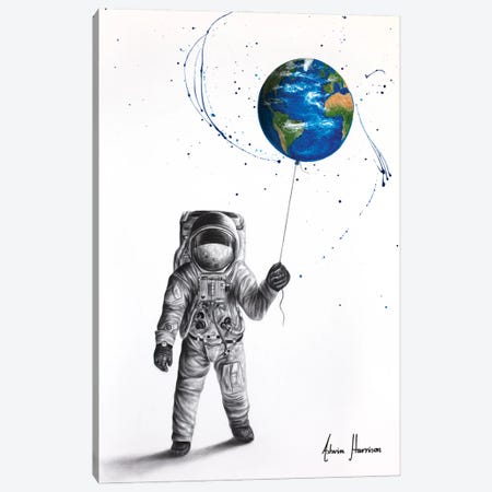 The Astronaut Canvas Print #VIN1086} by Ashvin Harrison Canvas Art
