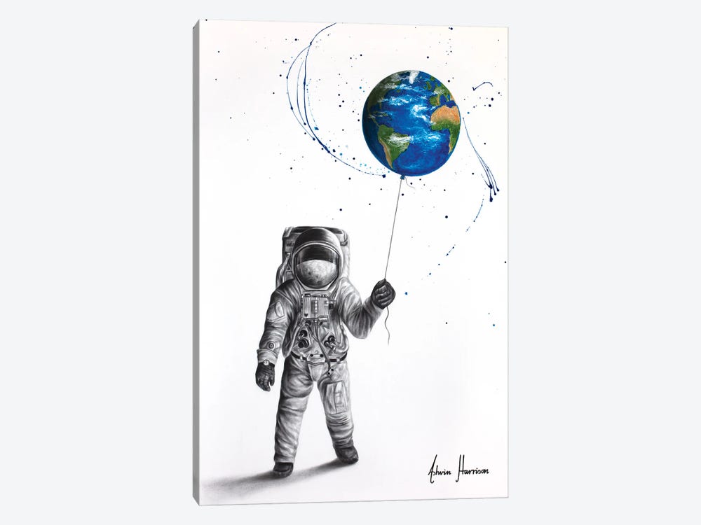 The Astronaut by Ashvin Harrison 1-piece Canvas Art Print