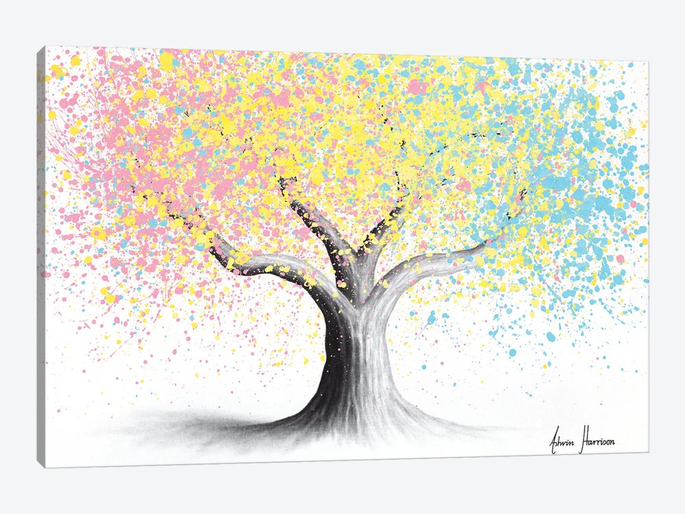 Pastel Rainbow by Ashvin Harrison 1-piece Canvas Print