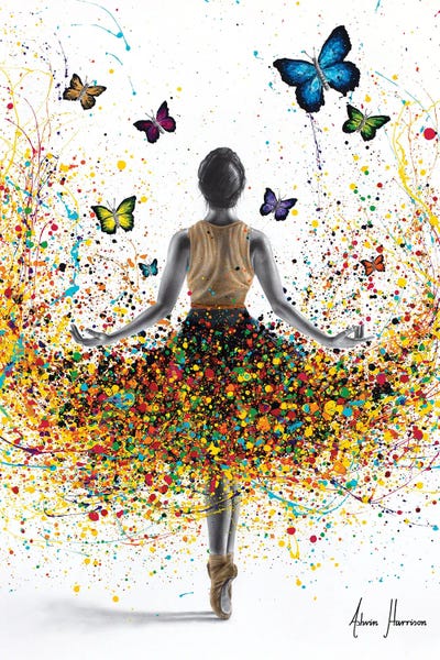 Older Kids Room: Rainbow Butterfly Ballerina by Ashvin Harrison